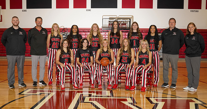 The girls' basketball team's tournament game vs. Barnesville on Wednesday night will be played at Indian Valley High School.  Tip off time is 7:00 PM.