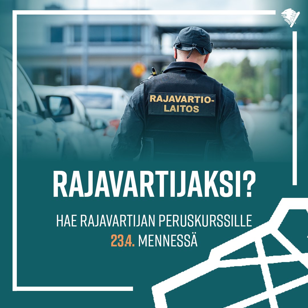 rmv_koulu's tweet photo. ‼️ Haku vuonna 2026 alkavalle rajavartijan peruskurssille on nyt auki!
Hae nyt valtiolle.fi-sivustolla taikka vinkkaa kaverille:
https://t.co/BJ7nMeVcsT
Haku päättyy 23.4.2025!
#Rajavartijaksi #RMVK #Rajavartiolaitos https://t.co/8VgUNbFHwR