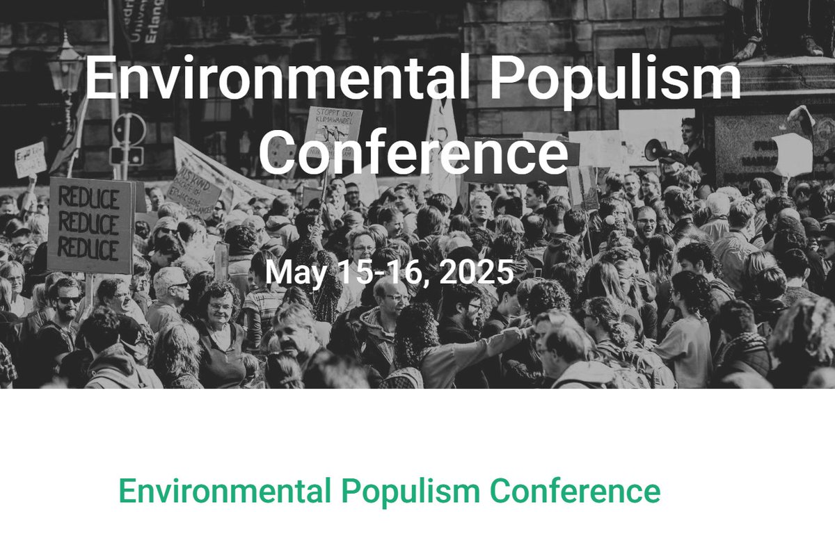 VoxDev (@vox_dev) on Twitter photo Environmental Populism Conference <a href="/LSEEcon/">LSE Department of Economics</a> <a href="/The_IGC/">International Growth Centre</a>
May 15-16, 2025: This conference will explore the contentious politics of climate policy focusing on ideology, economic interests & institutional design
Submissions now open, more details here: lse-environment-week.com/env-pop-conf Environmental Populism Conference <a href="/LSEEcon/">LSE Department of Economics</a> <a href="/The_IGC/">International Growth Centre</a>
May 15-16, 2025: This conference will explore the contentious politics of climate policy focusing on ideology, economic interests & institutional design
Submissions now open, more details here: lse-environment-week.com/env-pop-conf