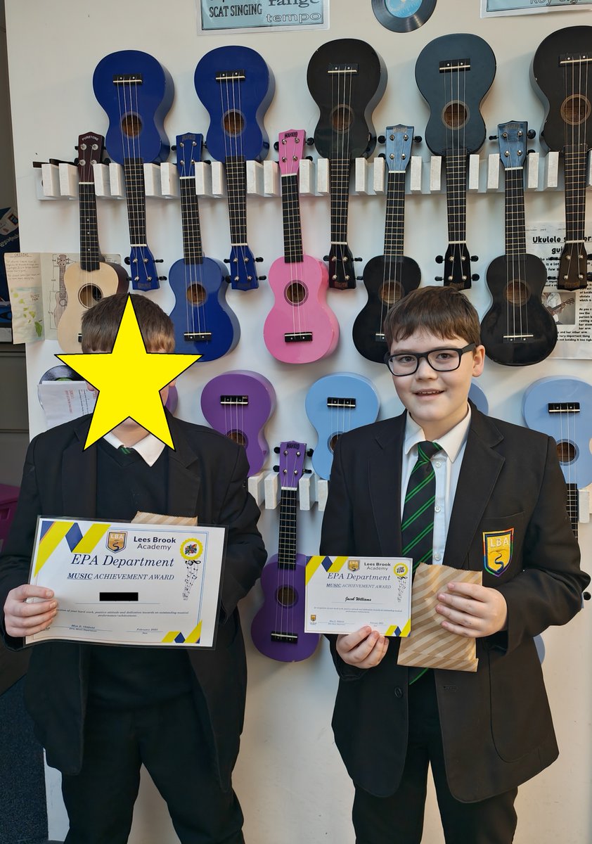 We are proud to present our 'Musicians of the Month' for February Jacob Williams and another student from Year 9 - who both got the highest mark on their Music Technology assessment #Proud #TeamLeesBrook 🎻🎷🎼🥁