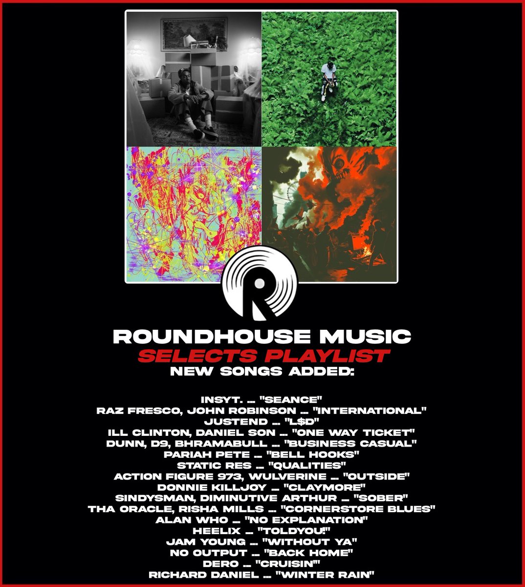 Roundhouse Music: Selects playlist updated with some releases we can recommend checking out. Shedding some more light on songs that have been on our radar recently.

Listen here: open.spotify.com/playlist/5lSZQ…