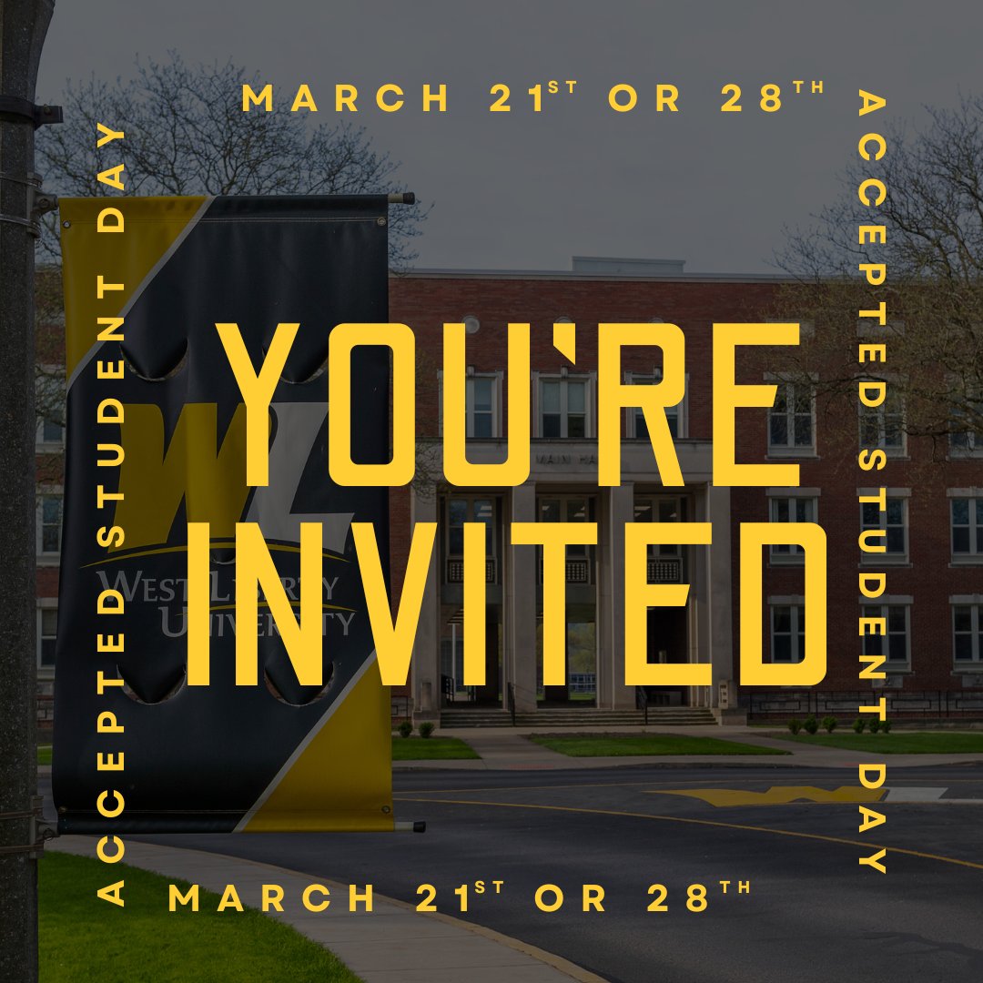 Join us for WLU's Accepted Student Day on March 21st or 28th!
If you’ve been accepted for Fall 2025, this is your chance to connect with future classmates, meet professors, explore campus life, and register for summer orientation. Save your spot now: westliberty.edu/asd