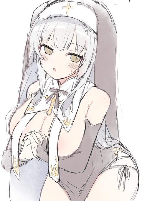 シスター咲姫らくがき 