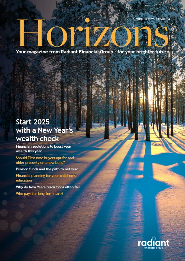 We are pleased to be sharing Issue 4 of our client magazine, ‘Horizons’. 

If you have any questions feel free to call us at 01858 469910 or email us at hello@radiantfinancial.co.uk.

Click the link below to start reading!

lnkd.in/esVejv-T 

#Horizons #FinancialPlanning