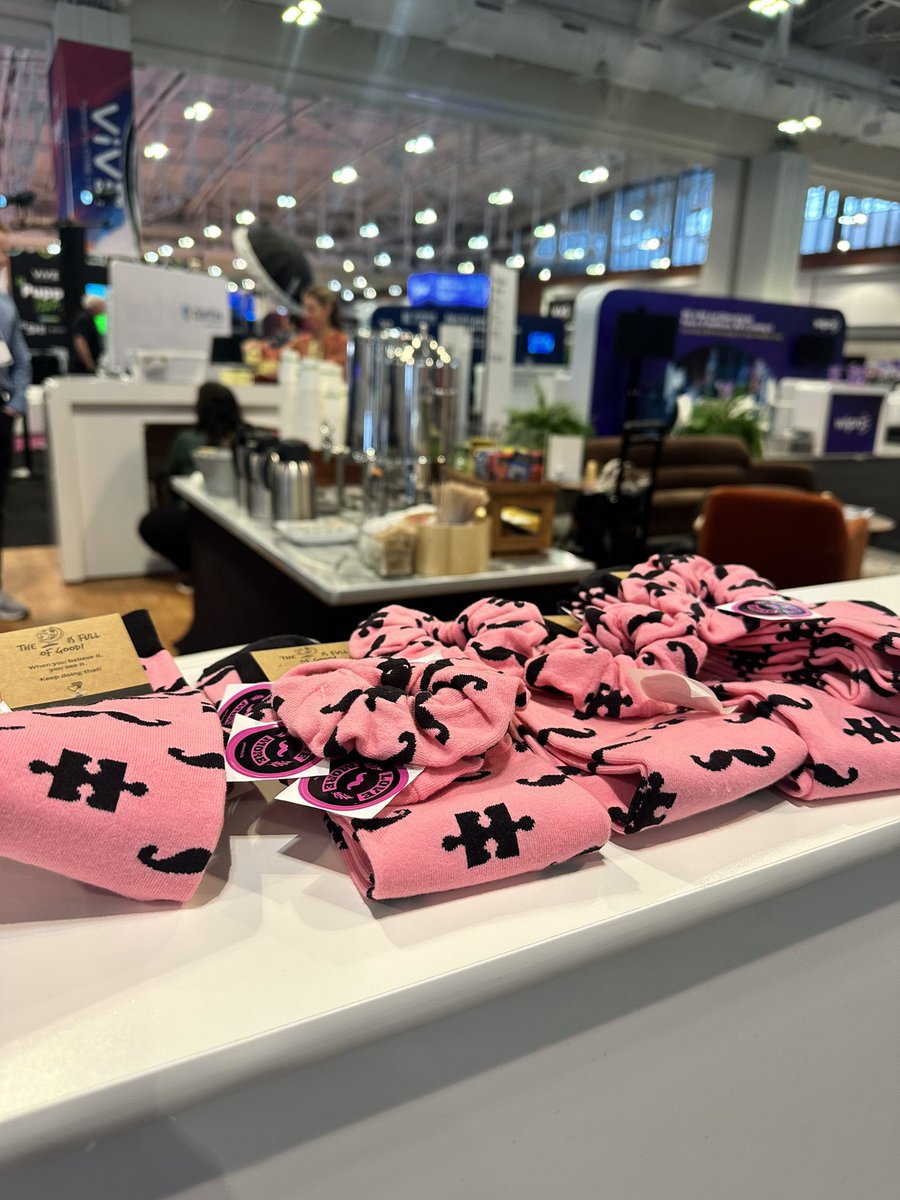HITeaWithGrace's tweet image. Come grab some coffee and connect with fantastic women leaders in healthcare this morning at @SHI_Intl Booth 1932. I have #PinkSocks to gift you. Let’s spread the love! #digitalhealth #hcldr #ViVEvent