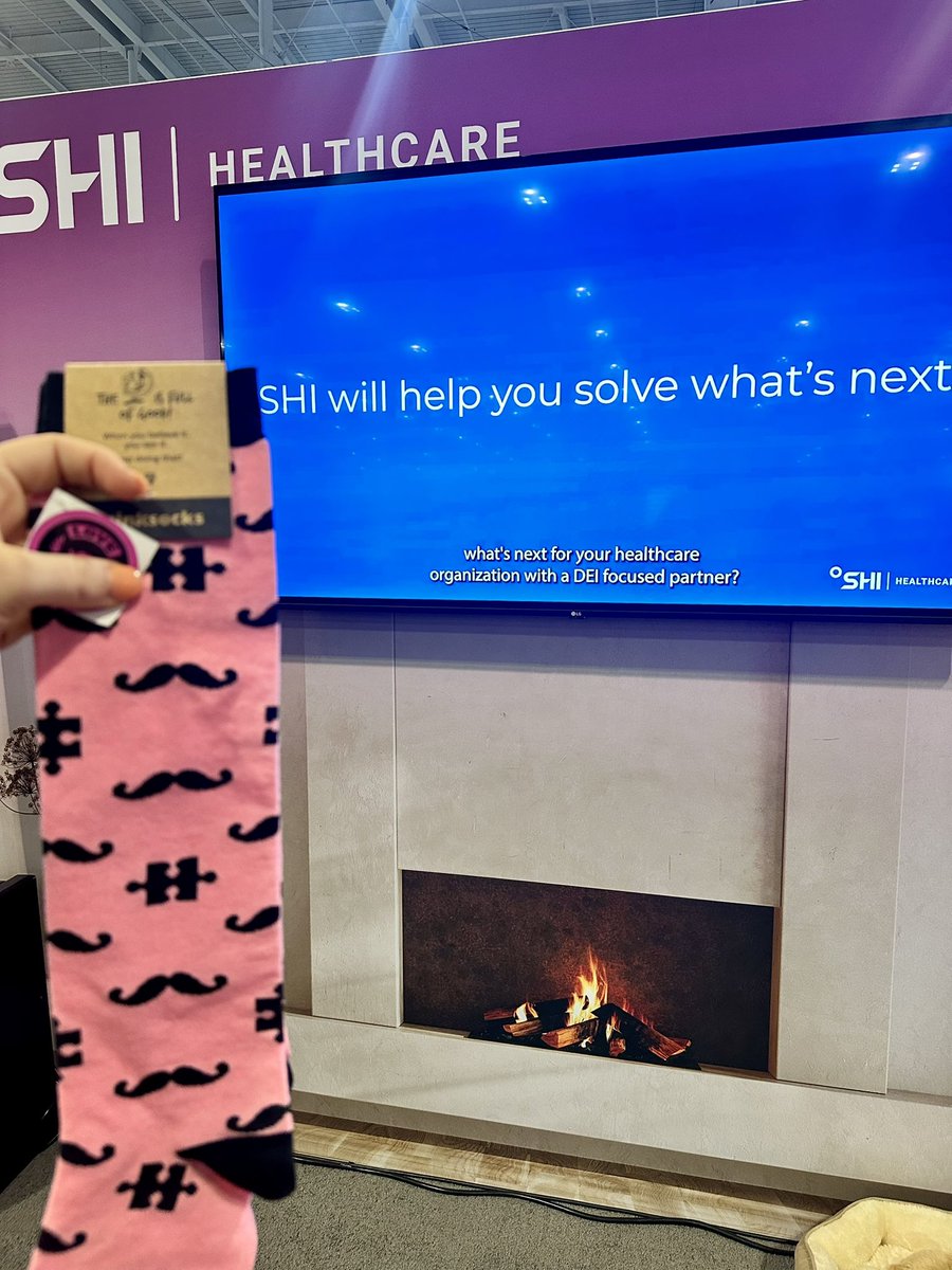 HITeaWithGrace's tweet image. Come grab some coffee and connect with fantastic women leaders in healthcare this morning at @SHI_Intl Booth 1932. I have #PinkSocks to gift you. Let’s spread the love! #digitalhealth #hcldr #ViVEvent