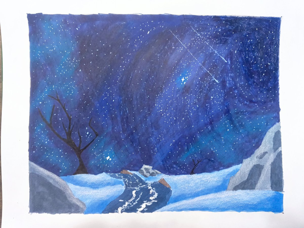 TheOtherSam500's tweet photo. Una noche estrellada #arte #arte_tradicional #dibujo #dibujo_tradicional https://t.co/63wcvokSS9