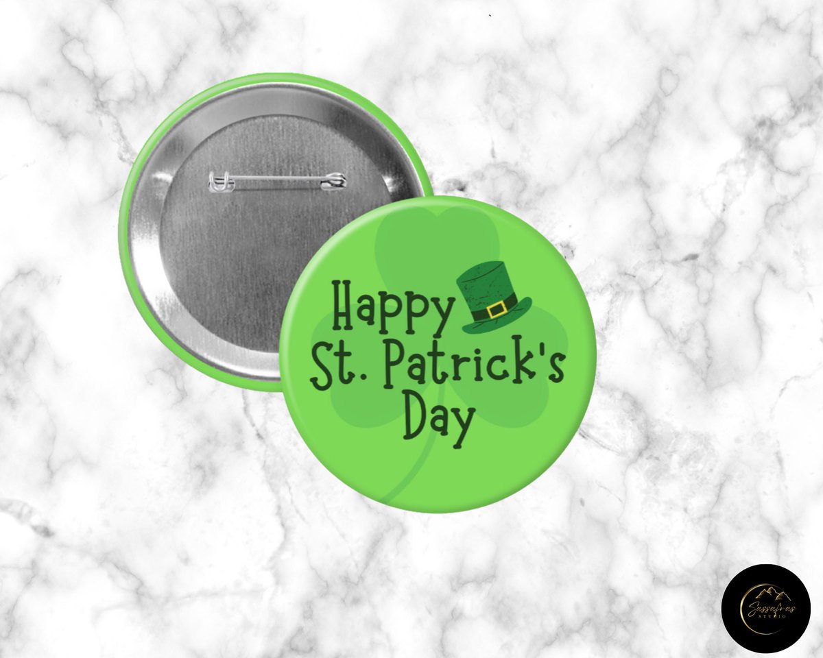 ☘️ Get your green on! ☘️ Our lucky St. Patrick’s Day buttons are here, just in time for the celebrations! Whether you’re chasing gold, toasting with friends, or just trying to avoid a pinch, we’ve got the perfect button for you.

sassafrasstudiollc.etsy.com/listing/187609…