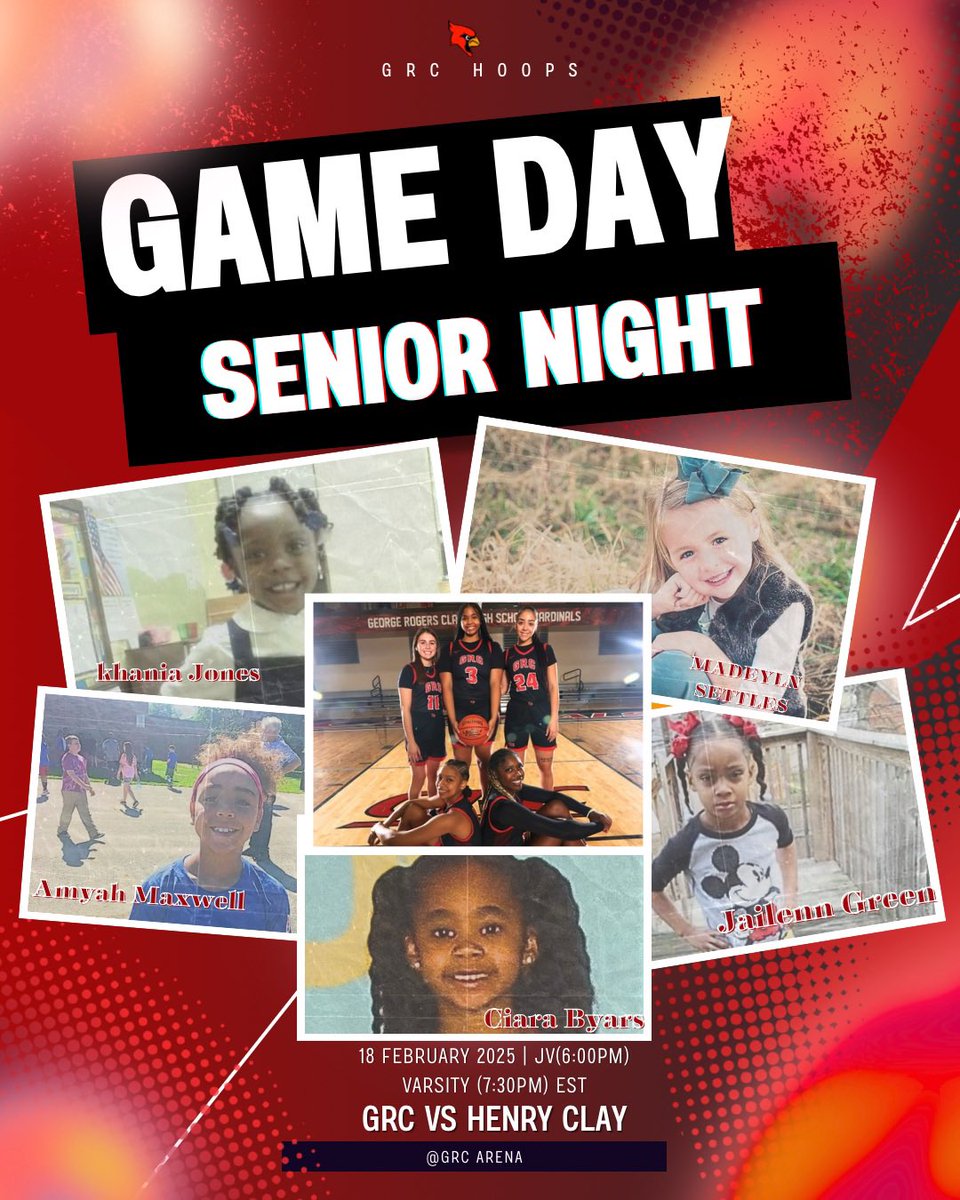 GRC Hoops (@grc_hoops) on Twitter photo ⛹🏾♀️GRC Hoops⛹️♀️Gameday🎟
🏀GRC 🆚 Henry Clay🏀
📆2/18/2025
⏰7:30pm (Varsity) 6:00pm (JV)
📍GRC ARENA
📺NFHS Network
nfhsnetwork.com/events/george-…
📻WWKY FM102.9 AM990
wwkyradio.com
📸 <a href="/CarterExtreme/">Carter Extreme</a>
<a href="/CoachRDG/">Robbie Graham</a> <a href="/GRC_Athletics_/">GRC Athletics</a> <a href="/MatthewPCizek/">Matt Cizek</a> ⛹🏾♀️GRC Hoops⛹️♀️Gameday🎟
🏀GRC 🆚 Henry Clay🏀
📆2/18/2025
⏰7:30pm (Varsity) 6:00pm (JV)
📍GRC ARENA
📺NFHS Network
nfhsnetwork.com/events/george-…
📻WWKY FM102.9 AM990
wwkyradio.com
📸 <a href="/CarterExtreme/">Carter Extreme</a>
<a href="/CoachRDG/">Robbie Graham</a> <a href="/GRC_Athletics_/">GRC Athletics</a> <a href="/MatthewPCizek/">Matt Cizek</a>