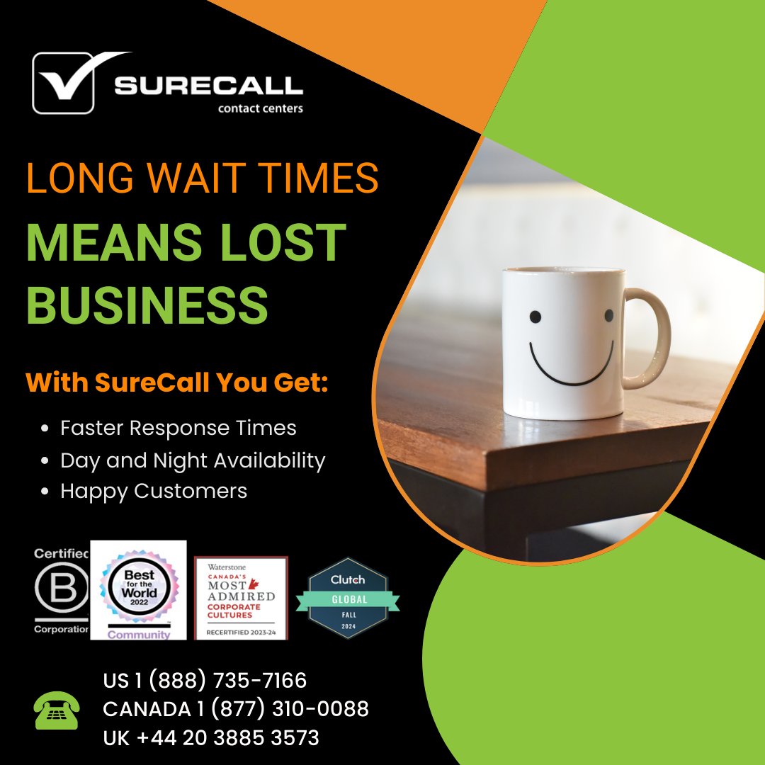 SureCallCC's tweet image. ⏳ Long wait times = lost business.
🚀 SureCall’s Customer Service and Help Desk support means:

✔ Faster response times
✔ 24/7 availability
✔ Seamless customer experiences

#OutsourcingSolutions
#CallCenterIndustry
#CustomerSupportStrategy