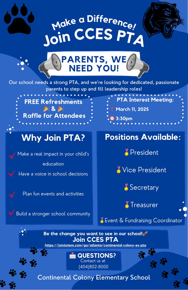 Join CCES PTA and make a difference! Check out our flyer.