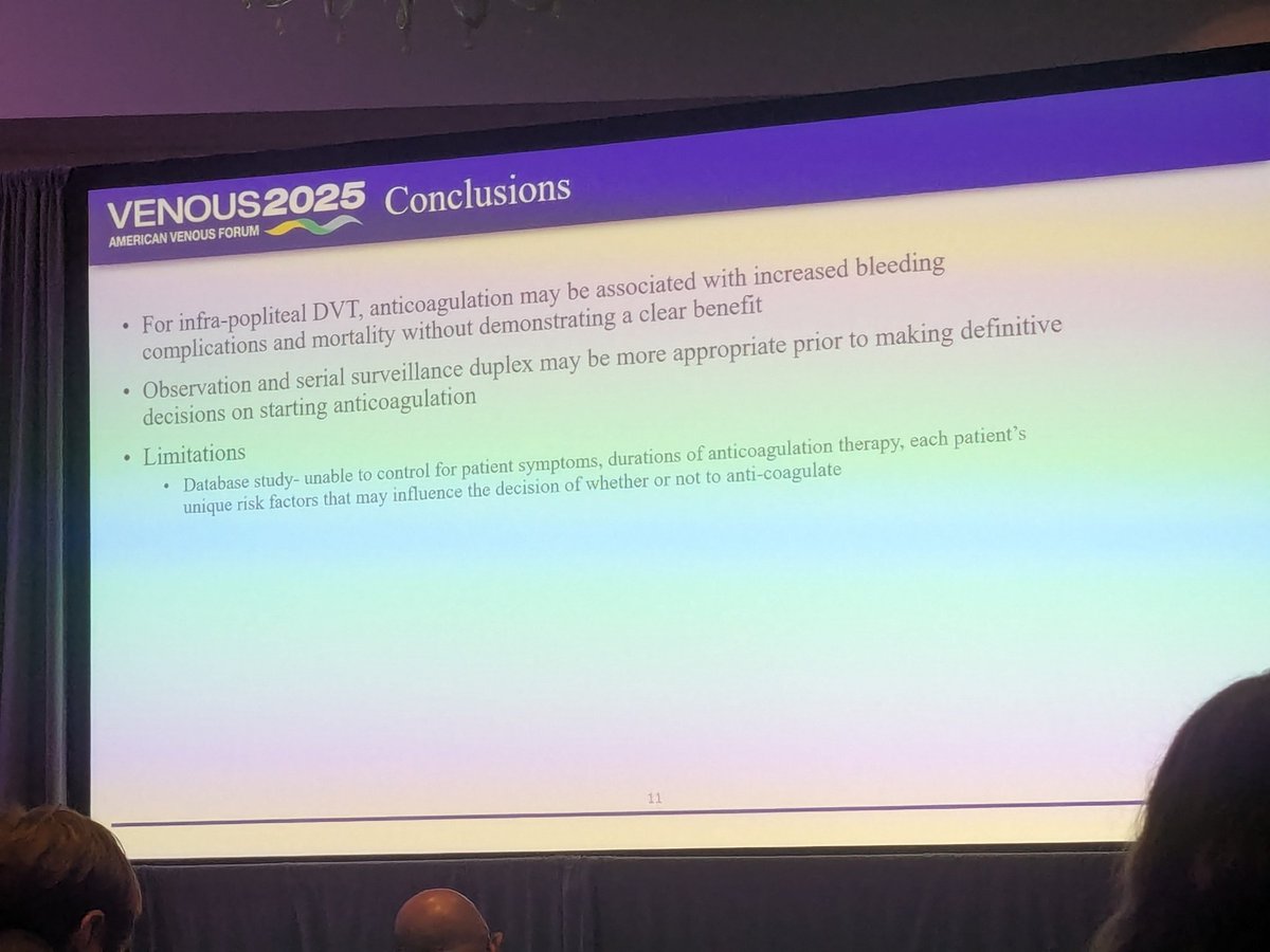 Venous News (@venousnews) on Twitter photo #VENOUS2025: Omar Sahibzada of <a href="/UTMBVascular/">UTMB Vascular Surgery</a> presents clinical outcomes in anticoagulated vs. non-anticoagulated patients with infrapopliteal DVT <a href="/VenousForum/">American Venous Forum | AVF</a>. #VENOUS2025: Omar Sahibzada of <a href="/UTMBVascular/">UTMB Vascular Surgery</a> presents clinical outcomes in anticoagulated vs. non-anticoagulated patients with infrapopliteal DVT <a href="/VenousForum/">American Venous Forum | AVF</a>.