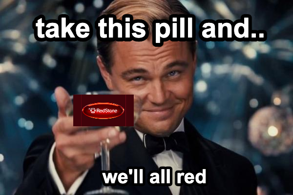 sidneybai2006's tweet photo. Take this pill and we'll all red!😋😋😋😋 #Redstone 
@redstone_defi https://t.co/2vY3a09MH4