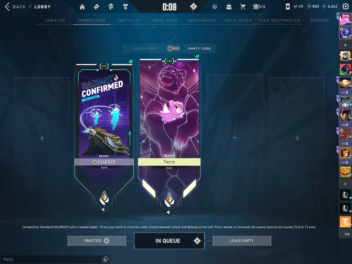 Dominating Radiant lobbies W/<a href="/EZ4ENZOVLR/">EZ4EnZo</a> 
Might stream 🙄