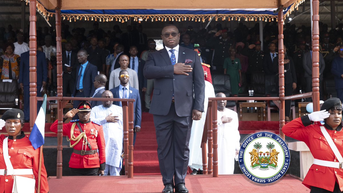 julius_maadabio's tweet photo. On this day, we celebrate those who made the bold decision to dedicate themselves fully to serving our country, Sierra Leone. We honor those who have stood by our flag and committed to defending our homeland.

The military has played a critical role in shaping the person I am today. As we celebrate Armed Forces Day, let us salute our serving members, veterans, and fallen heroes.

We have a wonderful celebration ahead of us today. 

Happy Armed Forces Day!