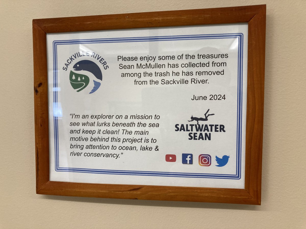 I got to check out the <a href="/SackvilleRivers/">Sackville Rivers Association</a> <a href="/SaltwaterSean/">Saltwater Sean</a> collection at the Sackville Heights Community Centre this morning.