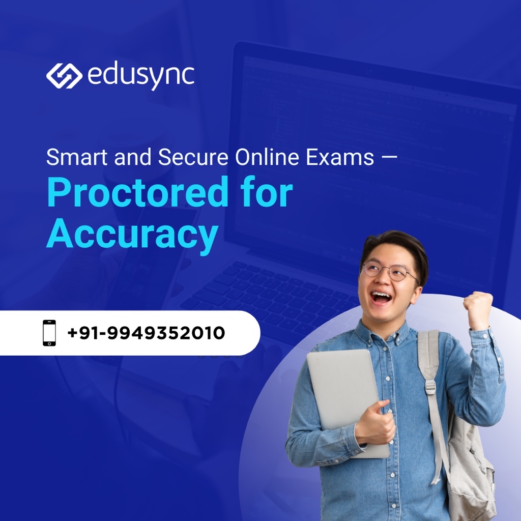 Edusyncsol's tweet image. With Edusync&apos;s advanced proctoring tech, online exams are fair, seamless, and automated—from attendance to evaluations. 📱 Discover how it simplifies exams and boosts academic performance: edusync.in/online-examina…

#OnlineExams #ProctoringTechnology