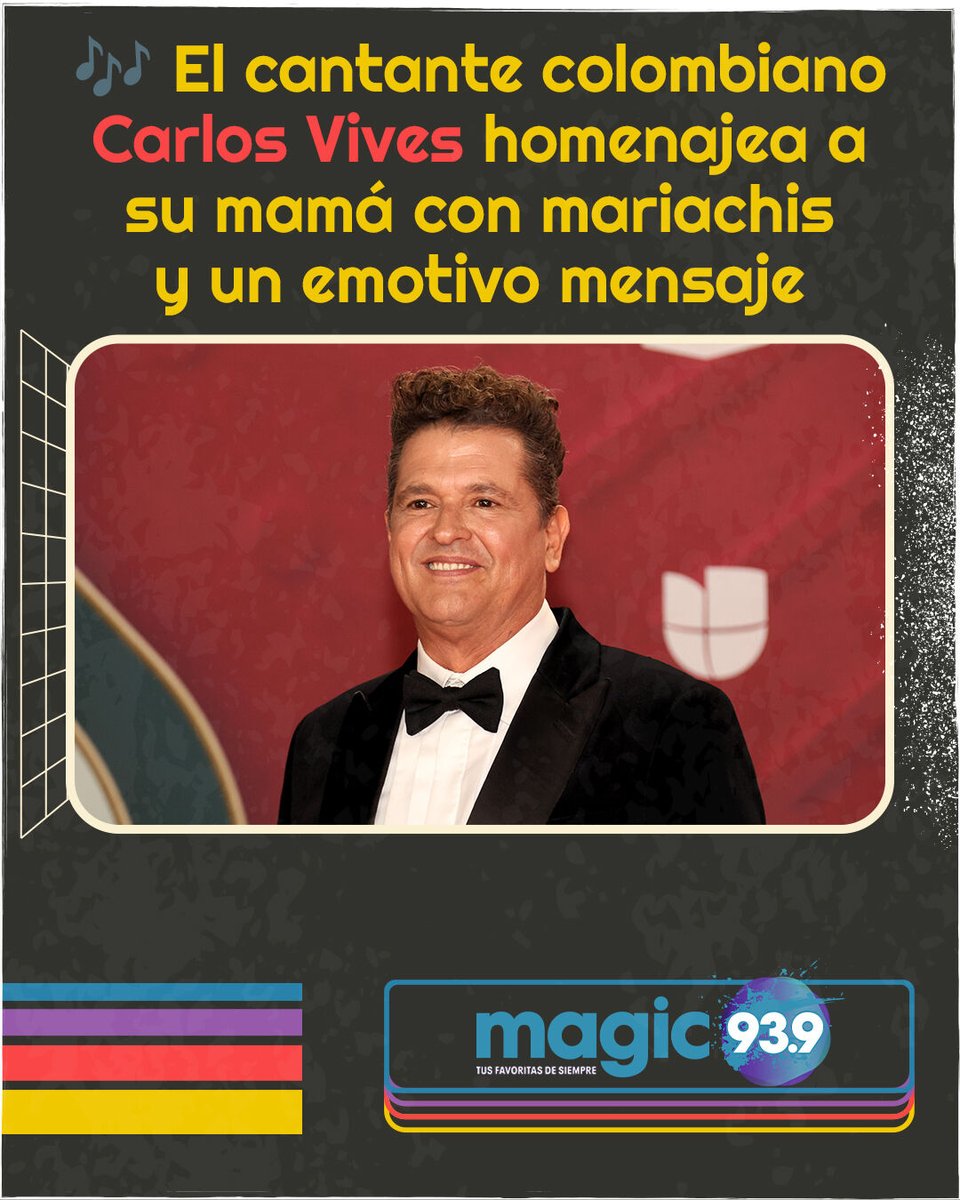 Carlos Vives festejó el cumpleaños número 90 de su madre con una celebración llena de alegría, música y amor. 🎂🎺 
#CarlosVives #FelizCumpleaños #MamáVives #iHeartRadio #iHeartLatino