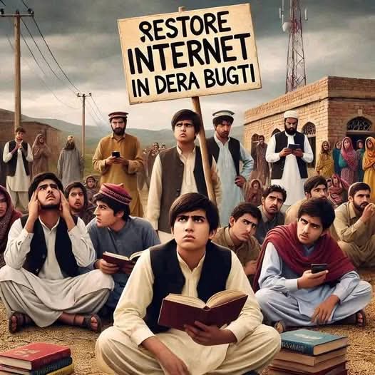 sherazzada12's tweet photo. Internet shutdowns violate basic rights. The people of Dera Bugti deserve access to information, communication, and opportunities.

#RestoreDeraBugtiNet
#InternetForDeraBugti
#SaveStudentsEducation
#DigitalRights
#DeraBugti https://t.co/URxLRtF2WI