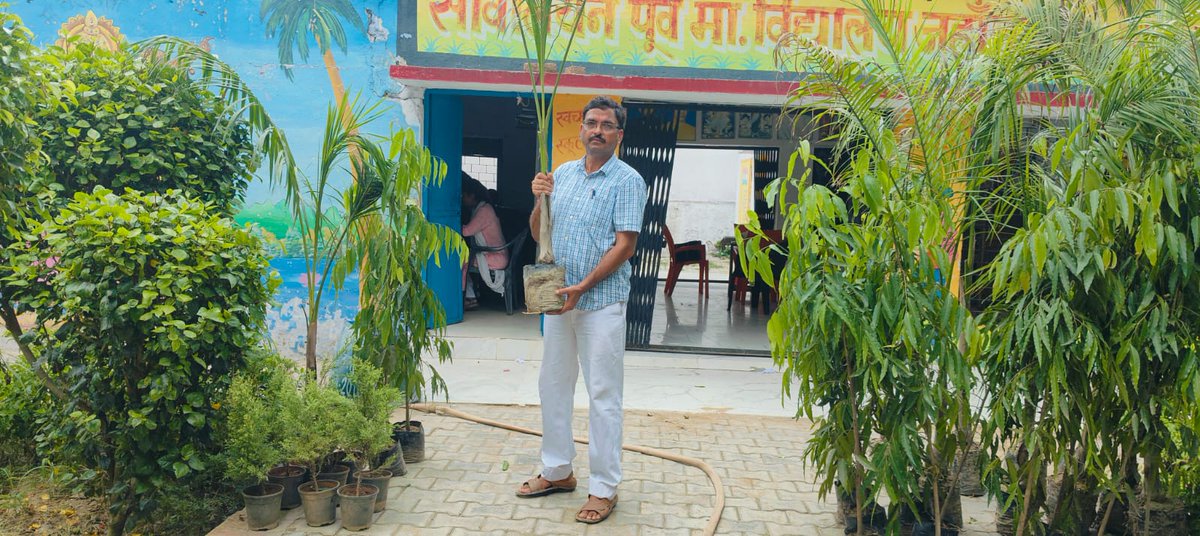 vimalvikasvimal's tweet photo. 🌱🌱 #प्रकृति_मित्र 🌱🌱
*🌳#eco_club 🌳🌴
#missionforlife
🌳🌳🌳🌳🌳
वृक्षों की जब करोगे रक्षा, तभी बनेगा जीवन अच्छा
गतिविधि : पौधा रोपण
श्रीनिवास शर्मा
कंपोजिट विद्यालय जहांनगढ़, टप्पल
जिला #अलीगढ़
संकलनकर्ता : डॉ० ज्योति मिश्रा
टीम प्रकृति मित्र
@shikshansamvad https://t.co/VvC9YVpMBq