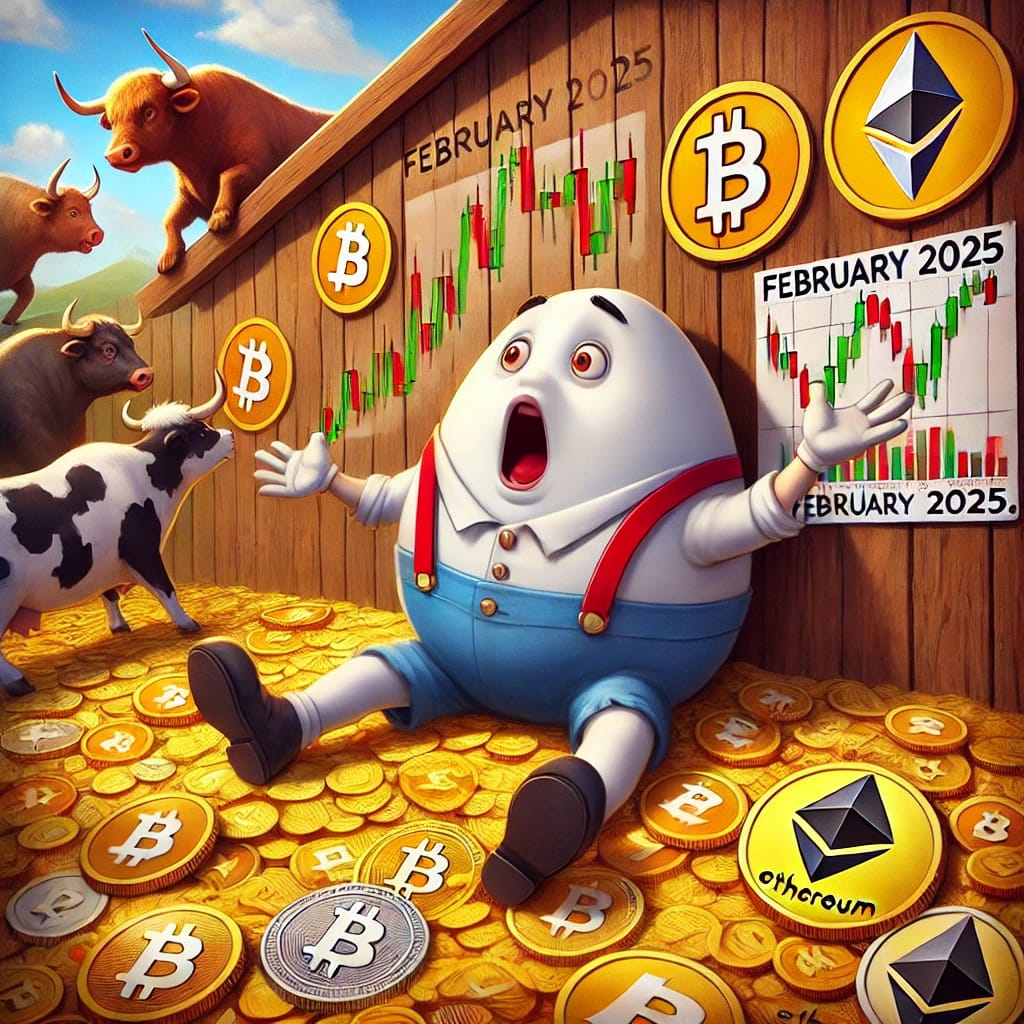HUMPTYNEST's tweet photo. 📉📈 **Humpty Dumpty sat on the wall… of Bitcoin!** 🚀💥  

InFebruary 2025, the crypto market is wilder than ever! Bulls and bears are battling,
📢 Drop your market predictions below!
#Crypto #Bitcoin #MemeCoins #HumptyDumpty #HODL #BullVsBear #BigMoves
#Humptymeme
#Humptynest https://t.co/yTG0ouxDXp