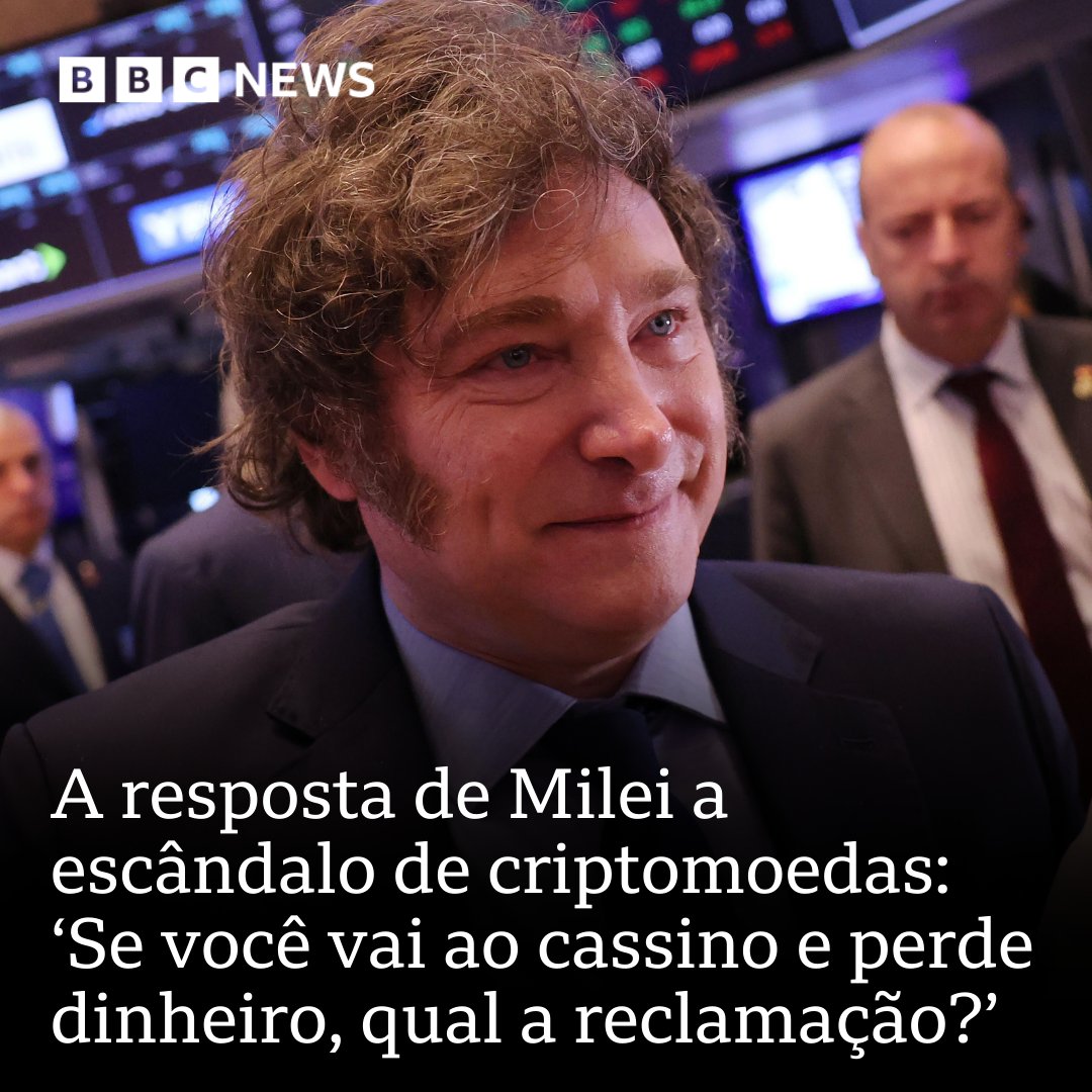 bbcbrasil's tweet photo. "Eu não promovi, eu espalhei. Não é a mesma coisa"

O presidente da Argentina divulgou um investimento que está sendo considerado um golpe. Pouco depois ele apagou sua postagem no X: https://t.co/apOKdhIJrx https://t.co/EK3Bgr9XtK