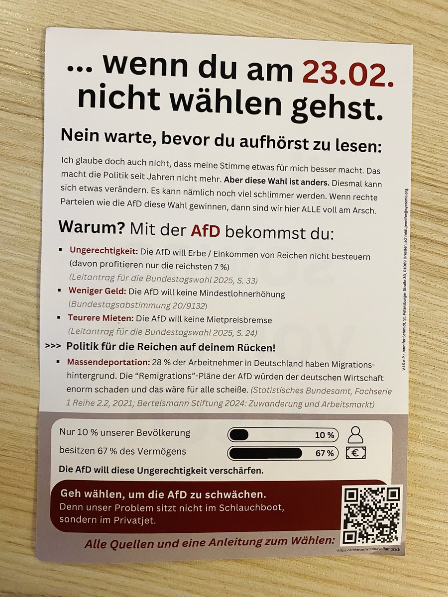 Wie stabil ist das?
Eben aus dem Briefkasten geholt.

#fckafd