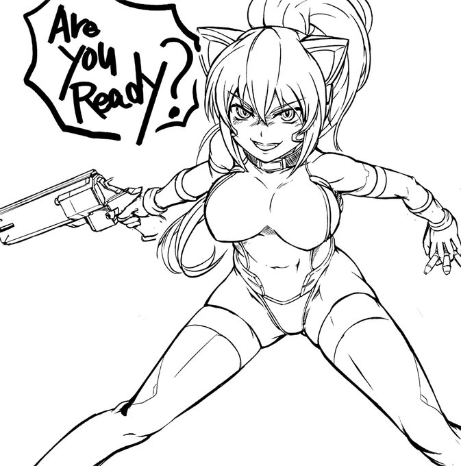 線画のスピードを上げる練習落書き 