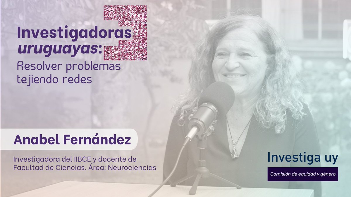 Lanzamos un nuevo episodio de nuestro Podcast: 𝗜𝗻𝘃𝗲𝘀𝘁𝗶𝗴𝗮𝗱𝗼𝗿𝗮𝘀 𝗨𝗿𝘂𝗴𝘂𝗮𝘆𝗮𝘀: 𝘙𝘦𝘴𝘰𝘭𝘷𝘦𝘳 𝘱𝘳𝘰𝘣𝘭𝘦𝘮𝘢𝘴 𝘵𝘦𝘫𝘪𝘦𝘯𝘥𝘰 𝘳𝘦𝘥𝘦𝘴🎙️

📌Anabel Fernández es Investigadora del IIBCE y docente de Facultad de Ciencias, pertenece a PEDECIBA y al Sistema
