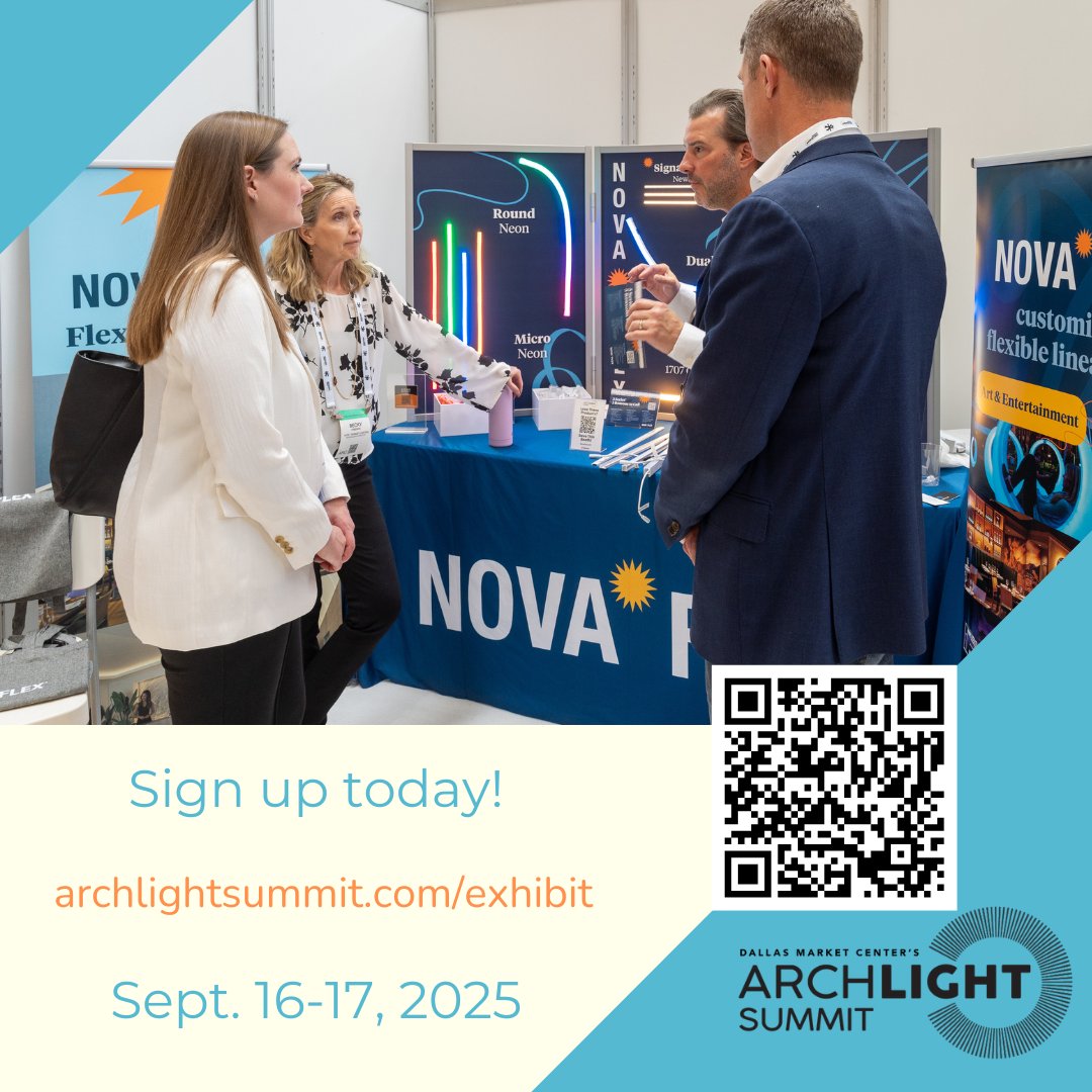 Booth spots are filling up! Sign up today to secure your spot! 
#lightingdesigner #architect #interiordesigner #inclusive #diverse #innovative #industryevent #DallasMarketCenter  #onlythebest #archLIGHTsummit