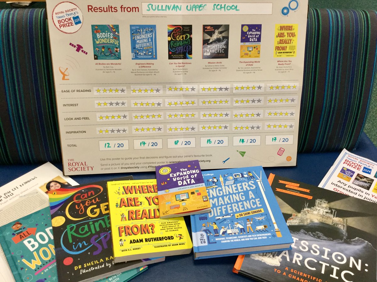 We have a winner for this year's <a href="/royalsociety/">The Royal Society</a> #youngscibook prize 2024🥳Our choice is 'Can You Get Rainbows in Space?' full of fascinating scientific facts about colour by <a href="/SaturnSheila/">🪐Dr Sheila Kanani🪐 Threads @saturnsheila</a>  &amp; @LizKayillo❤️📚❤️🧪🌈Looking forward to finding out who everyone else has voted for!