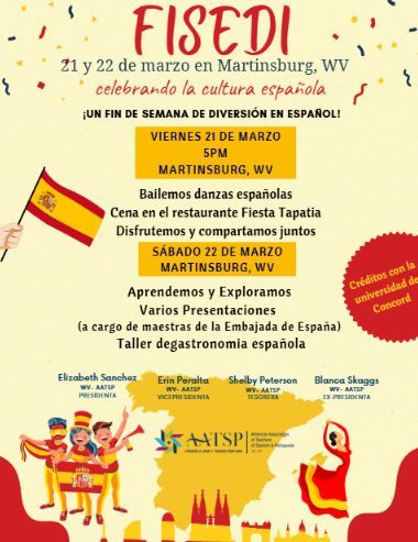 FISEDI: 2025 March 21-22 Spanish Immersion Weekend: ¡Celebrando la cultura española!

🏨 Hampton Inn has given us a block special for $89/night and includes free hotel breakfast buffet! Link: buff.ly/3QkPxPn

🔗 Register Here: buff.ly/3QgyttK