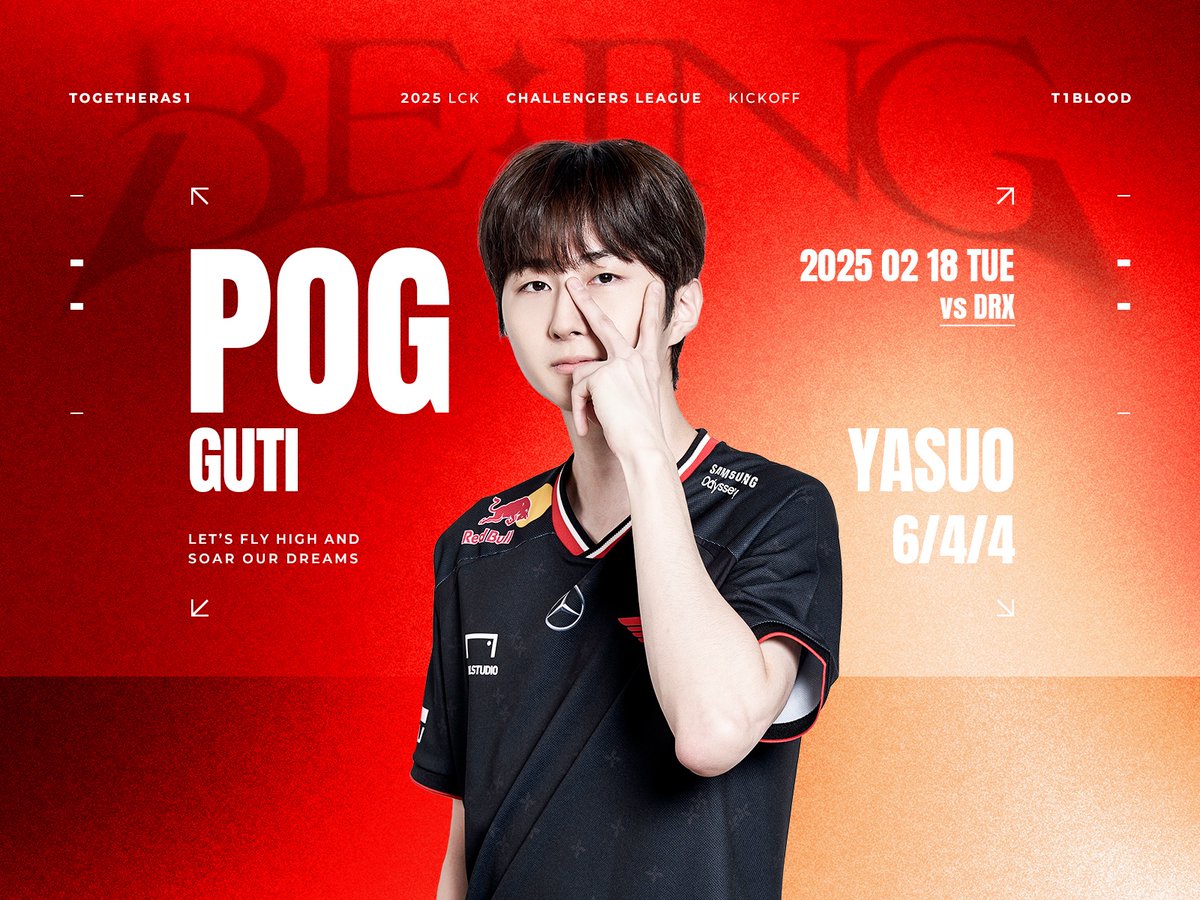 [2025 #LCKCL KICKOFF PO R2 vs DRX]

원래는 미드라이너지만 바텀 야스오도 잘하는 chill ‘Guti’일 때.🙂

'Guti' is a mid laner but he is a chill guy who is good at playing BOT Yasuo.🙂

#TogetherAs1 #T1WIN