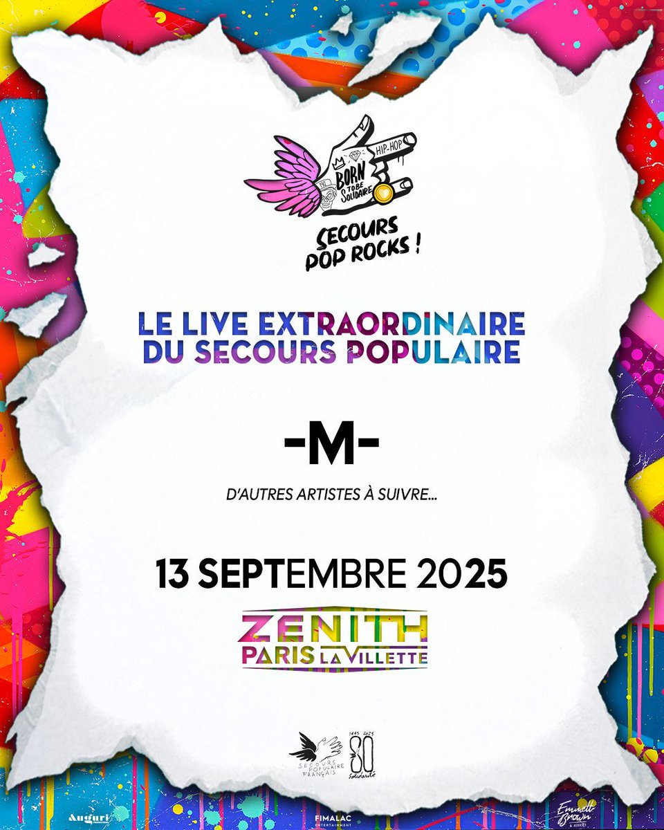 SecourspopParis's tweet image. 🎸 LE LIVE EXTRAORDINAIRE DU SECOURS POPULAIRE IS BACK ! 🎸Si tu étais là en 2015 pour les 70 ans, tu sais. Les autres, venez voir !
concert-auguri.fr/fr/live_extrao…