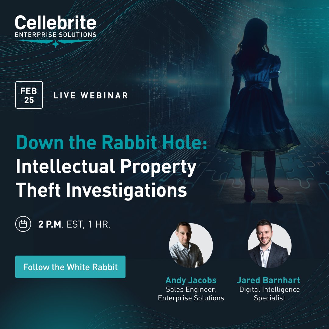 Attention IT, Legal and Compliance teams and HR – you don't want to miss this. Join <a href="/bizzybarney/">Jared Barnhart</a> and Andy Jacobs as they guide you down the rabbit hole of #IPTheft investigations – including accessing deleted data &amp; application artifacts.  

Register here: ms.spr.ly/6013UjI4X