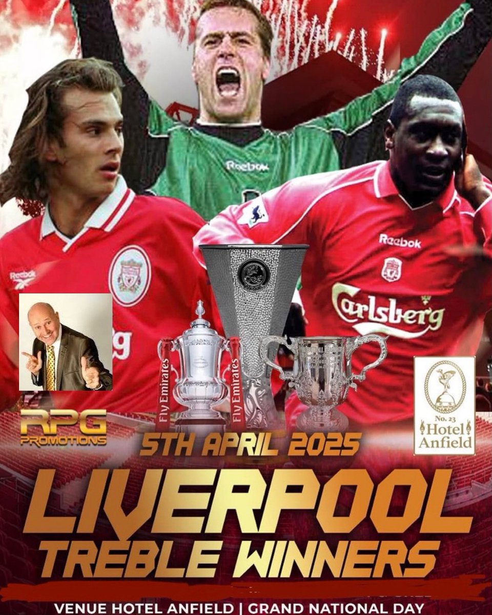RPG PROMOTIONS (@rpgpromo23) on Twitter photo What a night this will be with <a href="/LFC/">Liverpool FC</a> <a href="/EmileHeskeyUK/">Emile Heskey</a> <a href="/patrikberger73/">Patrik Berger</a> <a href="/Sandwe/">Valentine Mwanza</a> we have had a table purchased and they can no longer attend so on the link below there are 10 tickets for only £40 click link quick
rpgpromotions.co.uk/event/2001-tre… What a night this will be with <a href="/LFC/">Liverpool FC</a> <a href="/EmileHeskeyUK/">Emile Heskey</a> <a href="/patrikberger73/">Patrik Berger</a> <a href="/Sandwe/">Valentine Mwanza</a> we have had a table purchased and they can no longer attend so on the link below there are 10 tickets for only £40 click link quick
rpgpromotions.co.uk/event/2001-tre…