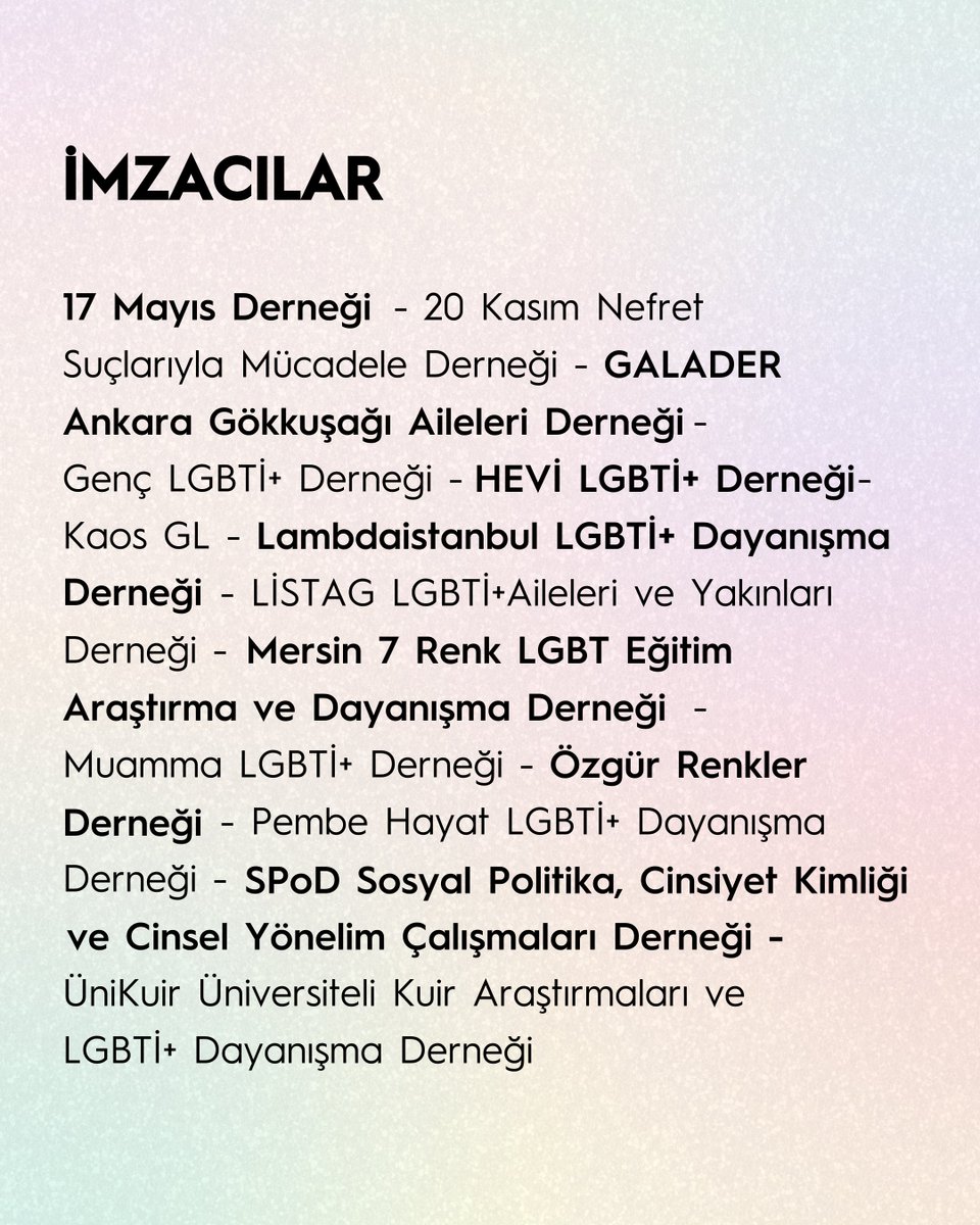 📍LGBTİ+ örgütlerinden gözaltılara ilişkin açıklama: “Korkmuyoruz, Susmuyoruz, Hakikati Savunuyoruz!"