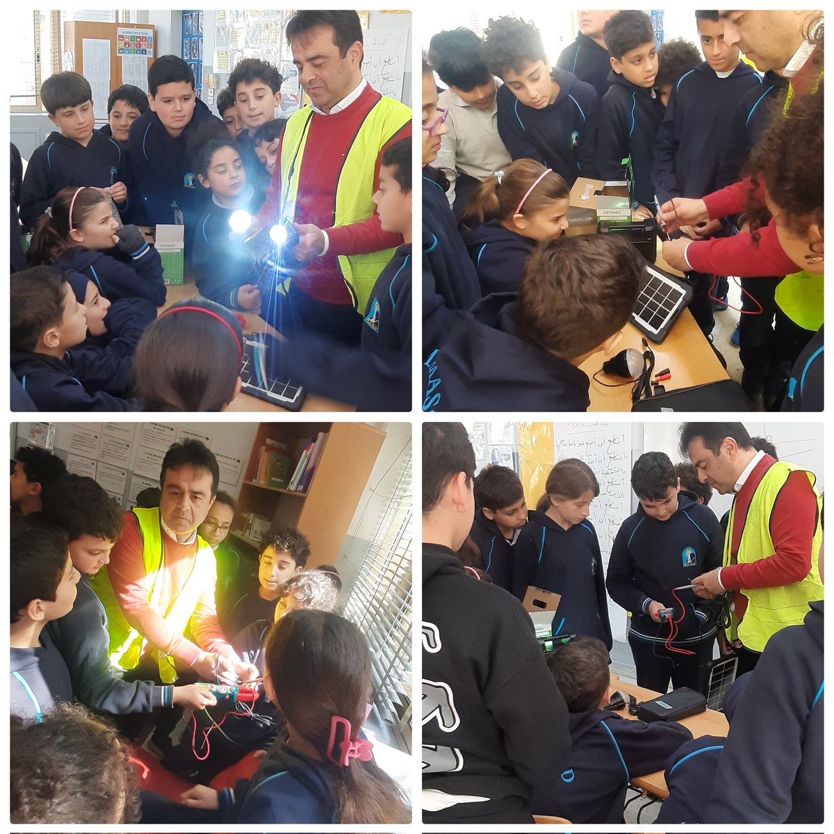 Pour approfondir leurs connaissances sur les équipements et les réseaux électriques, les CM2 ont interviewé l'ingénieur A.Saleh, qui a répondu avec clarté à leurs questionnements. 
 Les élèves ont fait preuve de #communication et de #réflexion <a href="/Hhhsinfo/">Houssam Hariri HS</a> <a href="/LinaMajzoub1/">Lina Majzoub</a> <a href="/TawilNoor/">Noor Taweel</a>