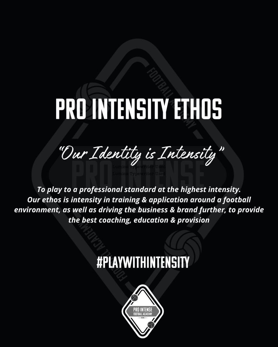 prointense_fa's tweet photo. Our Ethos ⚽️

#PlayWithIntensity #grassroots #kentfa #kent #football #development #technical #tactical https://t.co/6CaONcegad