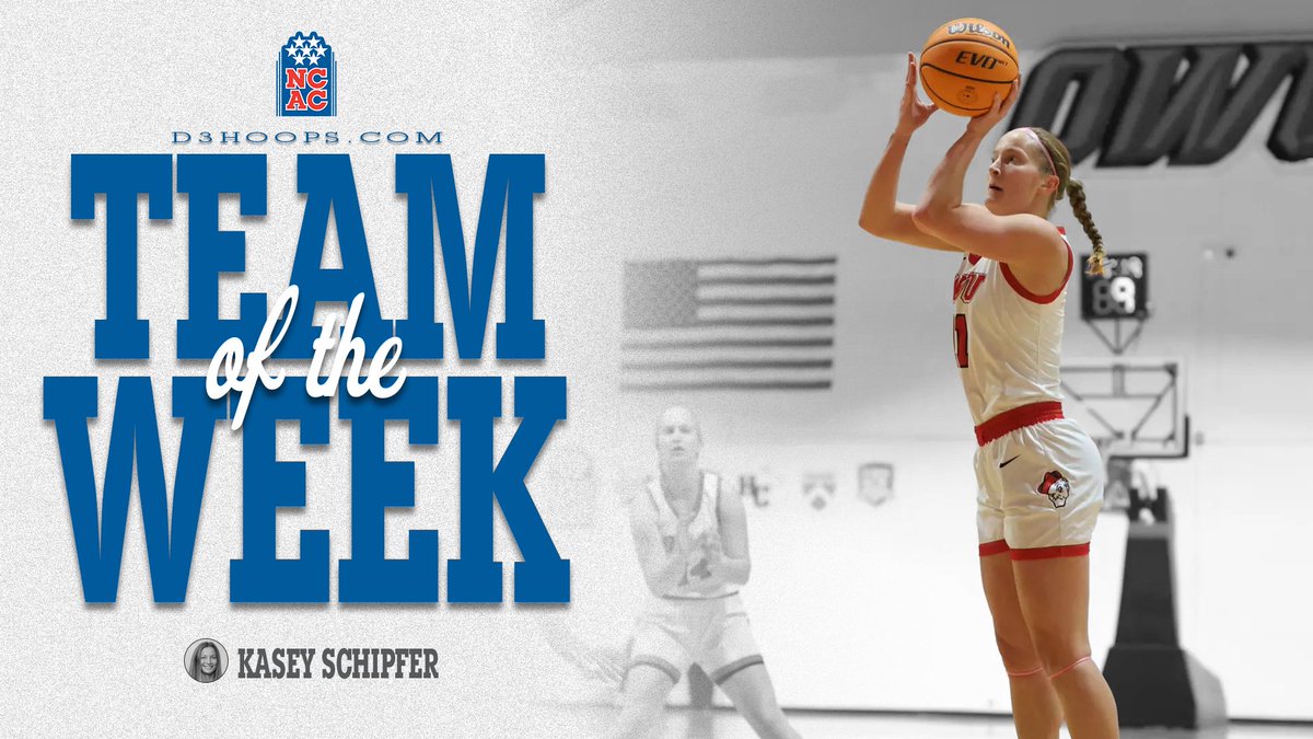 NCAC (@ncac) on Twitter photo ICYMI | Last week <a href="/owusport/">Ohio Wesleyan Sports</a>'s Kasey Schipfer earned national nods after surpassing 2,000 career points, making her just the 3rd player in NCAC history to do so. With 2,055 points, she now ranks 2nd, just 57 points shy of the record. #NCACPride
📰 | tinyurl.com/3x4ucxef ICYMI | Last week <a href="/owusport/">Ohio Wesleyan Sports</a>'s Kasey Schipfer earned national nods after surpassing 2,000 career points, making her just the 3rd player in NCAC history to do so. With 2,055 points, she now ranks 2nd, just 57 points shy of the record. #NCACPride
📰 | tinyurl.com/3x4ucxef