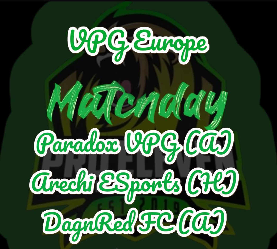 Heute ist wieder Spieltach!!!!
<a href="/VPGEurope/">Virtual Pro Gaming | Europe</a> <a href="/ParadoxVPG/">ParadoxVPG</a> @ArechiEsp <a href="/dag_redVpg/">Dag n Red</a>