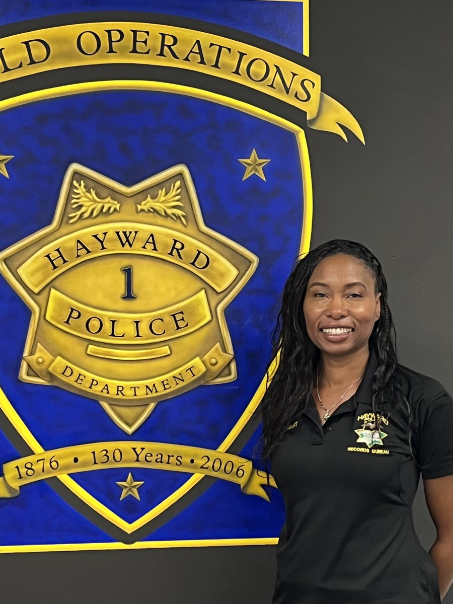 HaywardPD's tweet photo. Hayward PD would like to highlight another incredible employee for Black History Month: Police Records Clerk, Sivon A. Lockhart:

#HelloHayward #HaywardPD #BlackHistoryMonth https://t.co/4AxoC3KQED