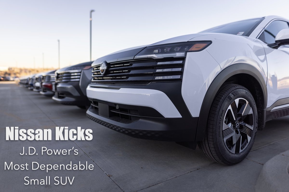 GreeleyNissan's tweet photo. Don’t sleep on the #NissanKicks! Named Most Dependable Small SUV in the J.D. Power U.S. Vehcile Dependability Study, this affordable subcompact is a perfect choice for anyone looking for a reliable upgrade. 

#nissan #nissanusa #nissannation #newcar #nissanfamily #greeley https://t.co/nLlpv0lF5e