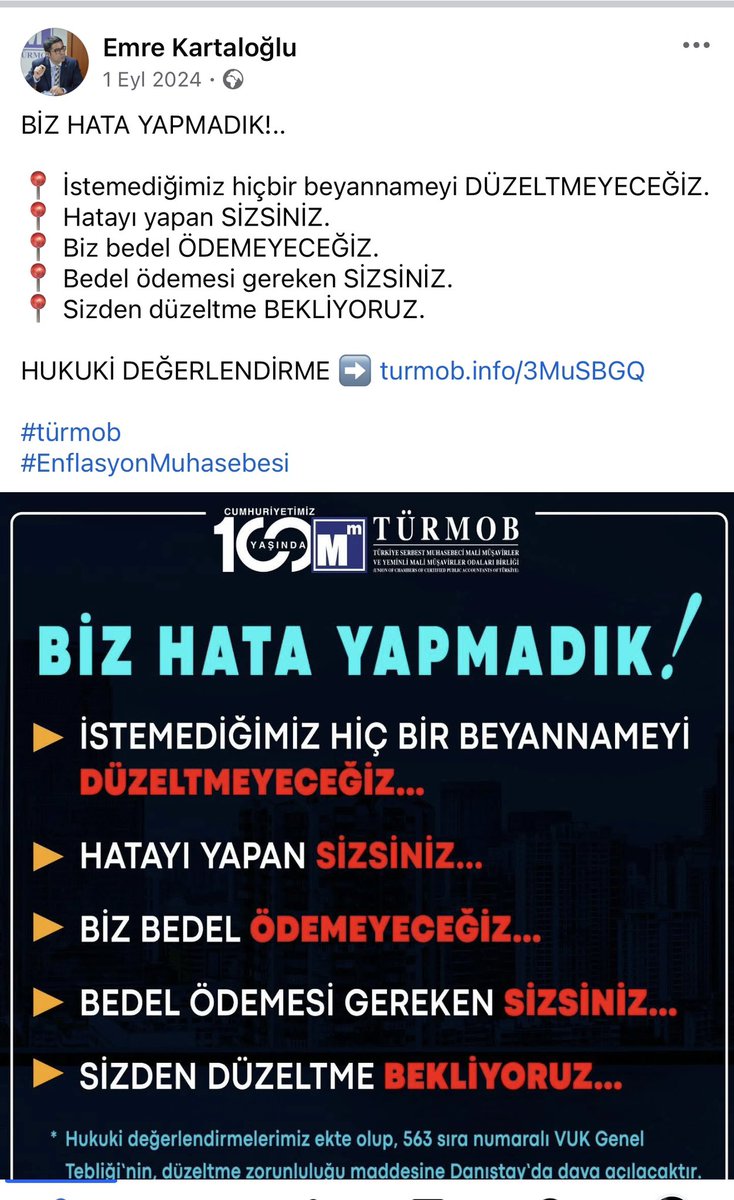 2. Dönem Geçici Beyannameyi Düzeltmeyen Meslektaşlarımızdan İdarece Düzeltme Beyannameleri Talep Edilmektedir.Bu Meslektaşlarımıza Öneriniz Olacak Mı? <a href="/KartalogluEmre/">Emre Kartaloğlu</a> <a href="/yahyaarikan/">Yahya Arıkan</a>