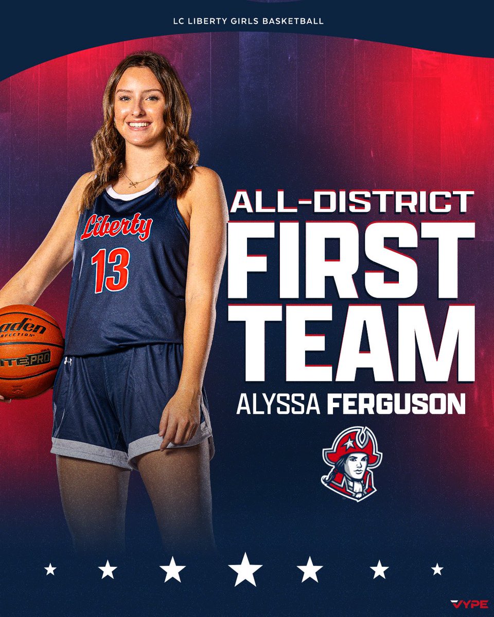District 5-4A, First Team All-District, Alyssa Ferguson. 

So proud of you, Alyssa, and the recognition you earned this season!

Alyssa averaged 10.8 pts, 3 rebounds, and 2 steals throughout district this season.