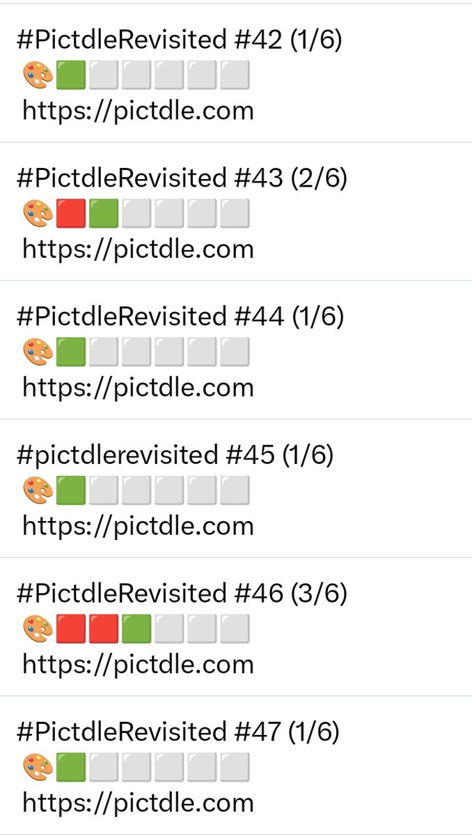 carycat2's tweet photo. Algunos de mis Pictdles.
Contenta de no usar🧙Si no hubiese conocido este juego,el🟥dominaría mucho más 😉
Gracias @jonathanestrell 👏
Gracias Pictdlers😽👋 https://t.co/2Rx5fxpj4V