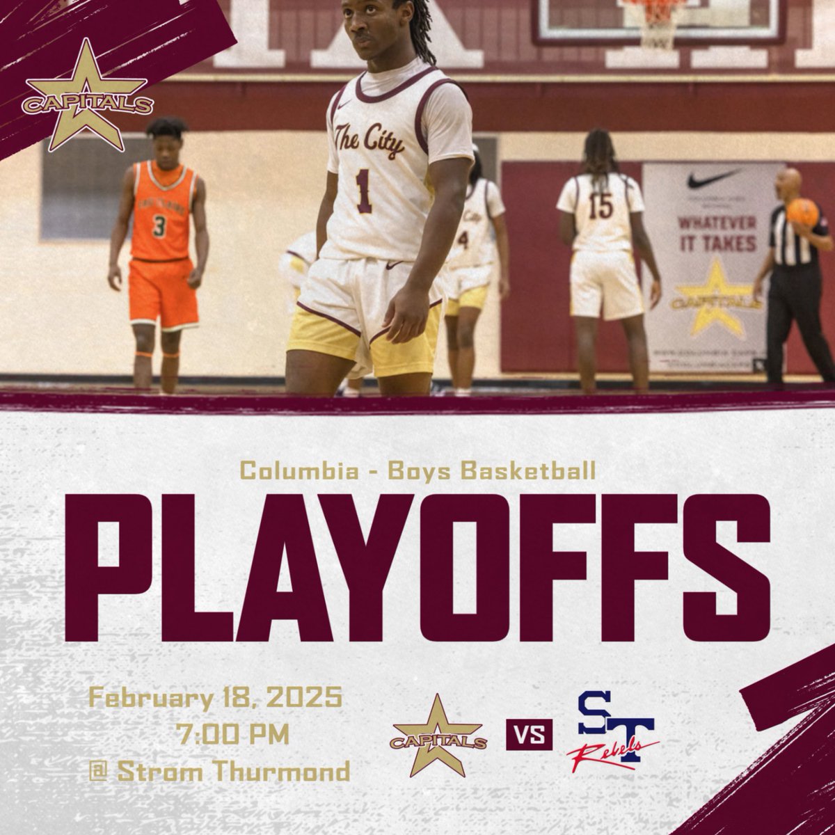 Columbia Caps (@columbiacaps) on Twitter photo Good luck to our boys as they travel to Strom Thurmond for round1! Good luck to our boys as they travel to Strom Thurmond for round1!