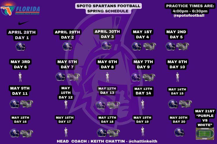 ChattinKeith's tweet photo. Spring Schedule
@SpotoFootball https://t.co/qDdrrRJg9b