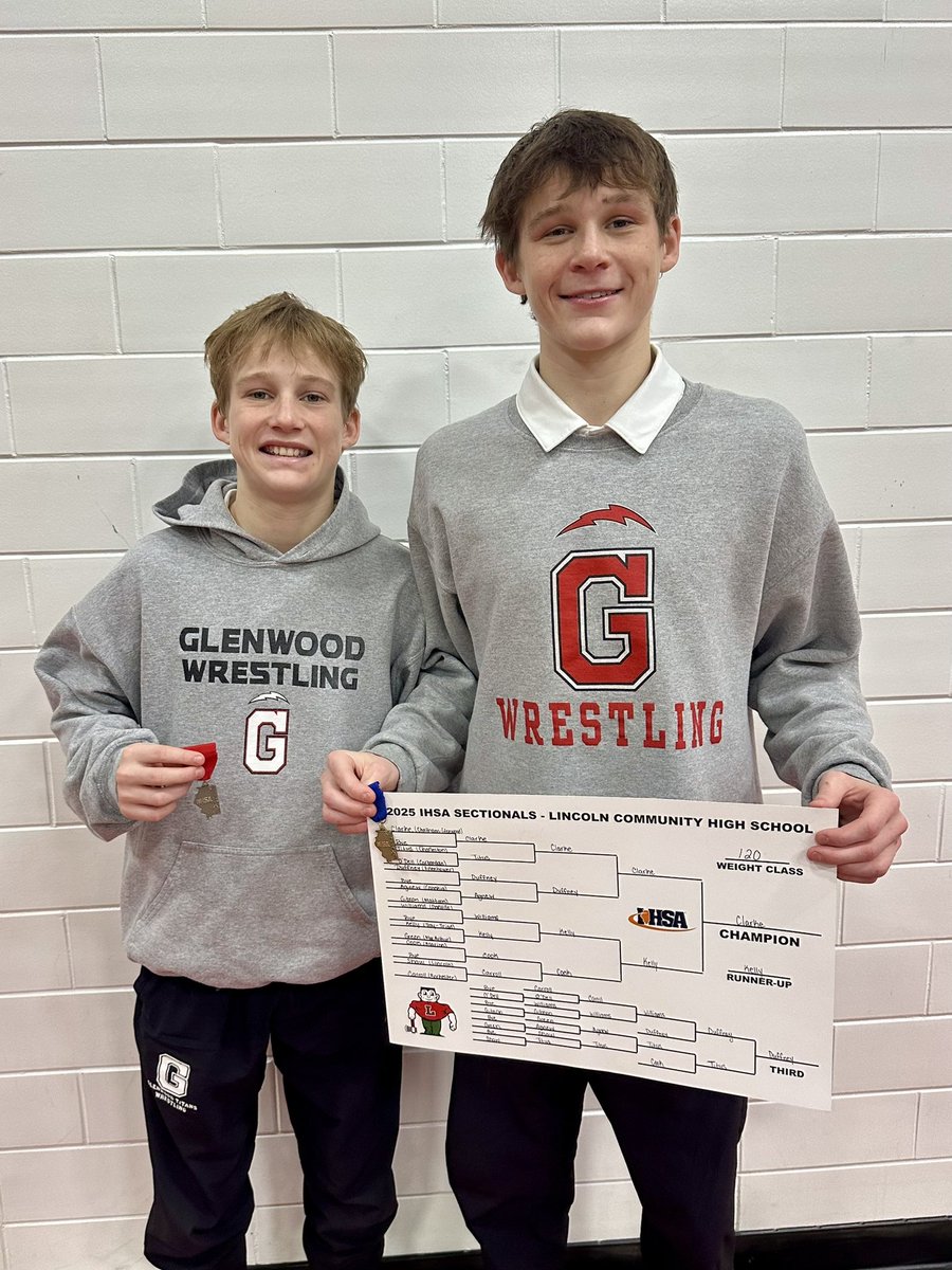 Brothers Tyler “120lbs/Sr.”  &amp; Cooper Clarke “106lbs/Fr.” make school history as only brothers qualifying in same year for State in Glenwood HS Wrestling <a href="/GlenwoodSC/">Glenwood Titans Strength and Conditioning</a> <a href="/BCSD5_Athletics/">Glenwood Athletics</a> <a href="/Channel1450com/">Channel1450.com</a> <a href="/Sportsradio1450/">Sportsradio1450</a> <a href="/IWCOA/">IWCOA</a> <a href="/FloWrestling/">FloWrestling</a> <a href="/ChathamClarion/">Chatham Clarion</a> <a href="/SJRsports/">SJ-R Sports</a> <a href="/IllinoisMatmen/">Illinois Matmen</a>