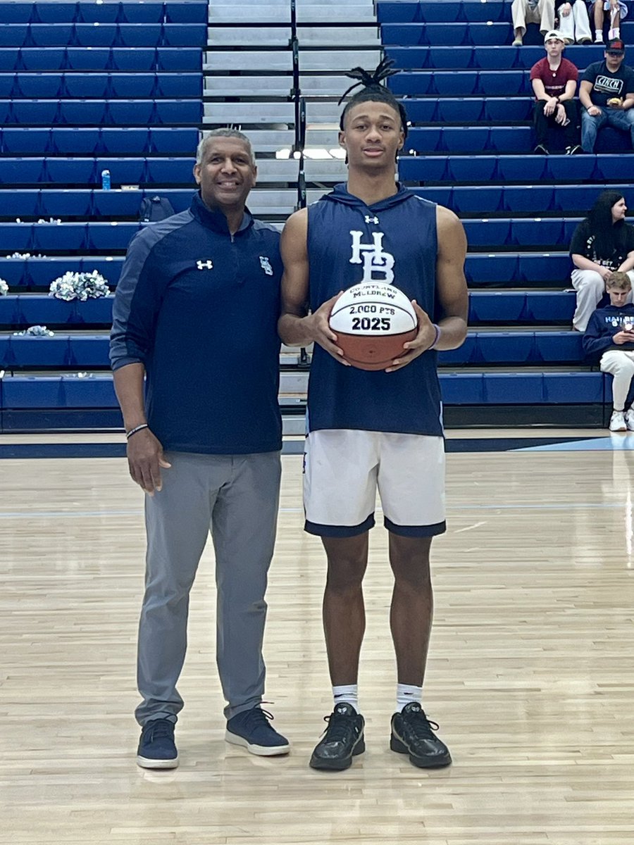 We want to congratulate Courtland Muldrew on scoring over 2000 pts in his career. So proud of your hard work and dedication!! Go cats 🏀